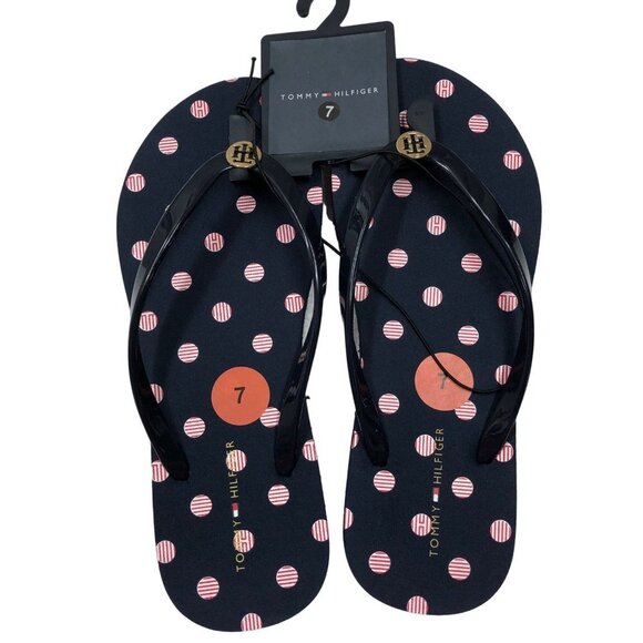 Tommy Hilfiger Womens Sandals Flip Flops Size 7 NEW WITH TAG - Picture 1 of 5